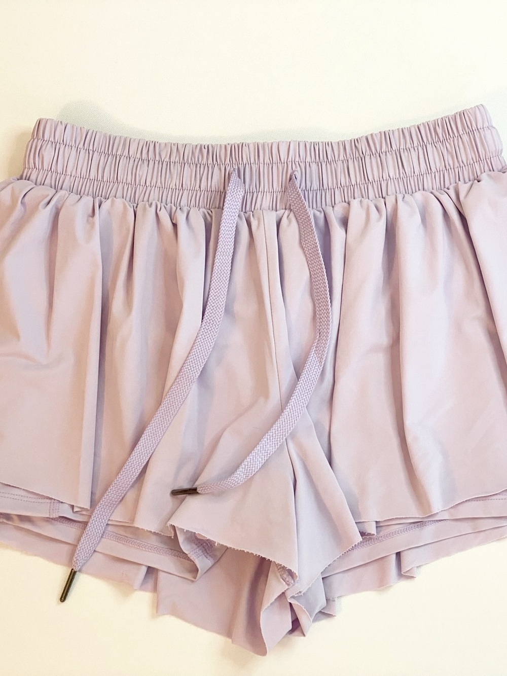 Lavender Flowy Athletic Shorts Women’s XS Dolphin Hem Lounge Shorts